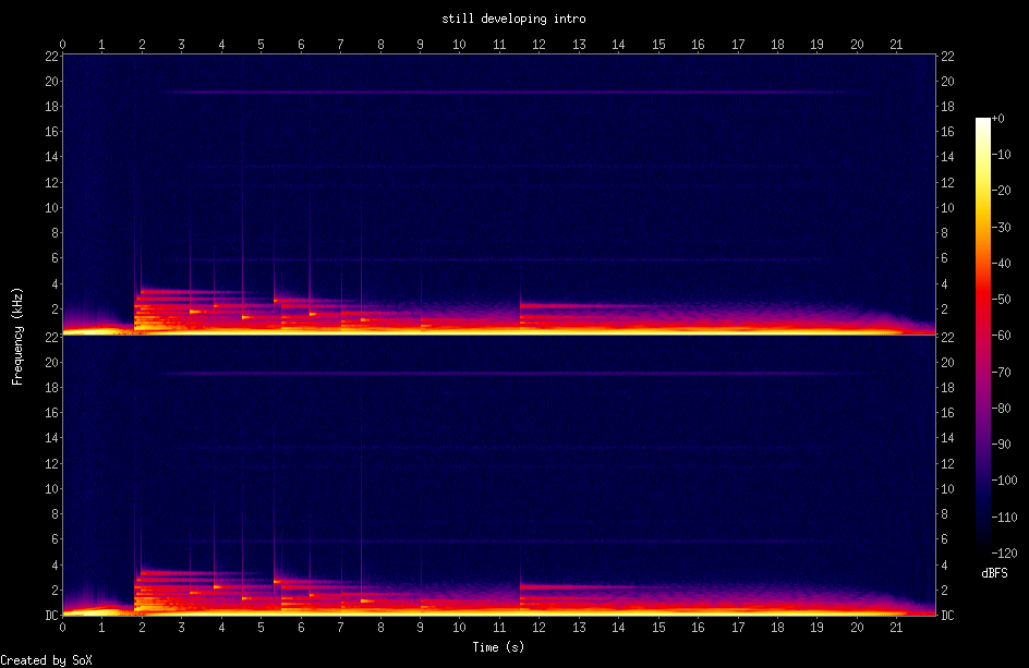 Spectrogram of SD intro