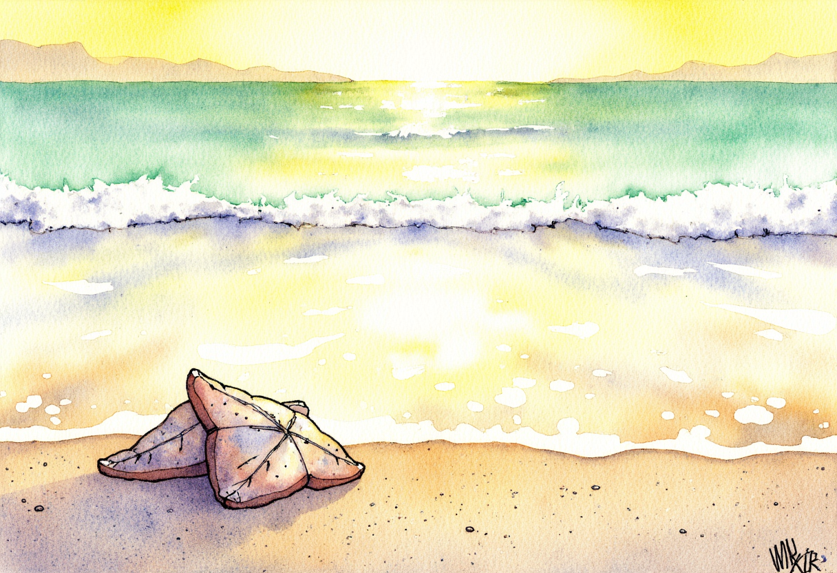 Pensacola Memory — the beach, the sand grains, the little water chimneys